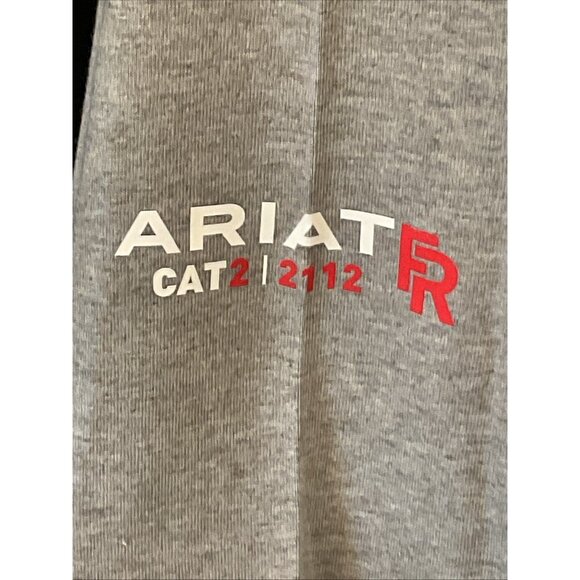 Ariat Men's FR Air Crew Neck Long-Sleeve Work T-Shirt XXL-Tall Silver Fox Gray - Picture 6 of 11